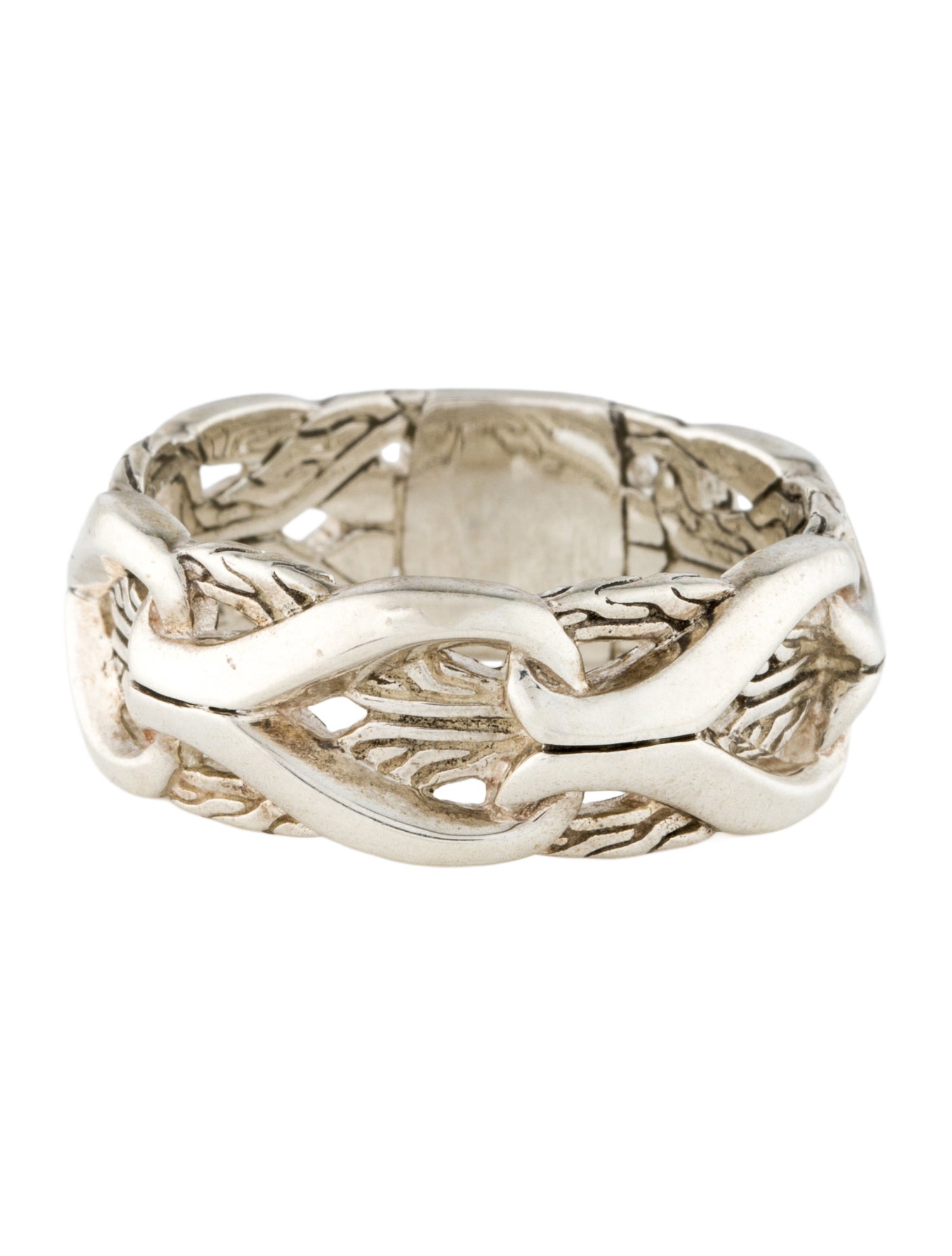 John Hardy Classic Chain Interlocking Link Ring