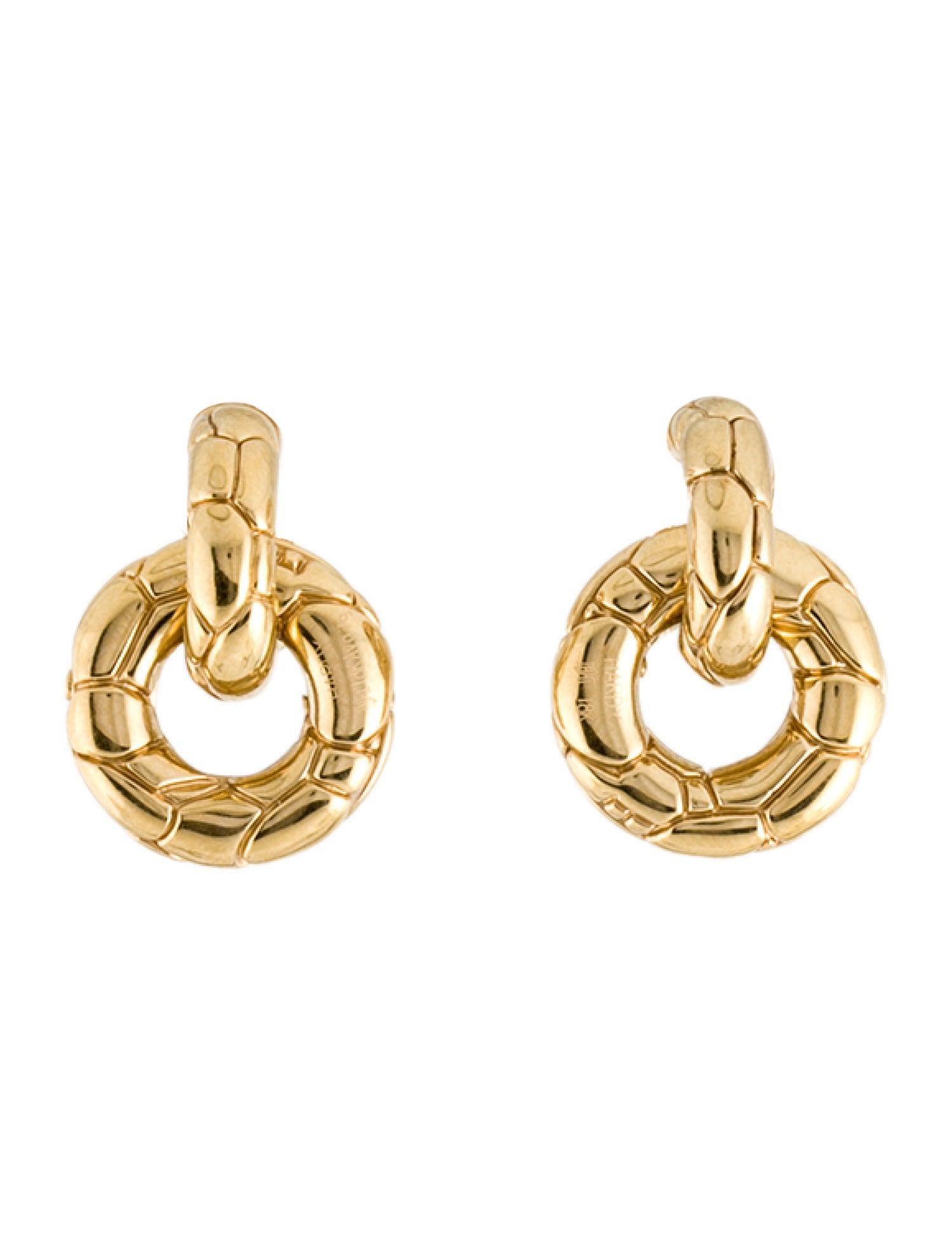 John Hardy 18K Kali Small Door Knocker Earrings