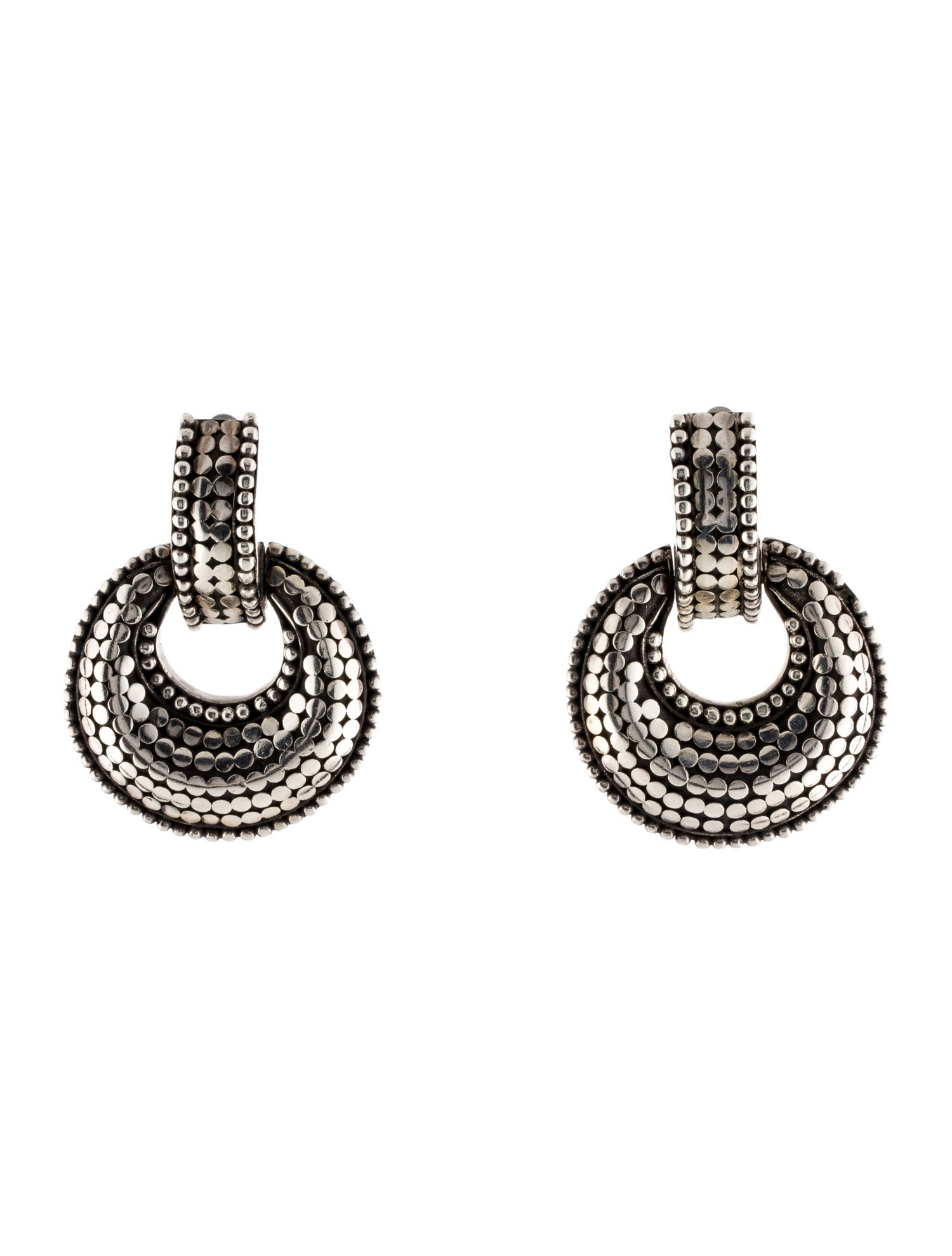 John Hardy Dot Door Knocker Earrings
