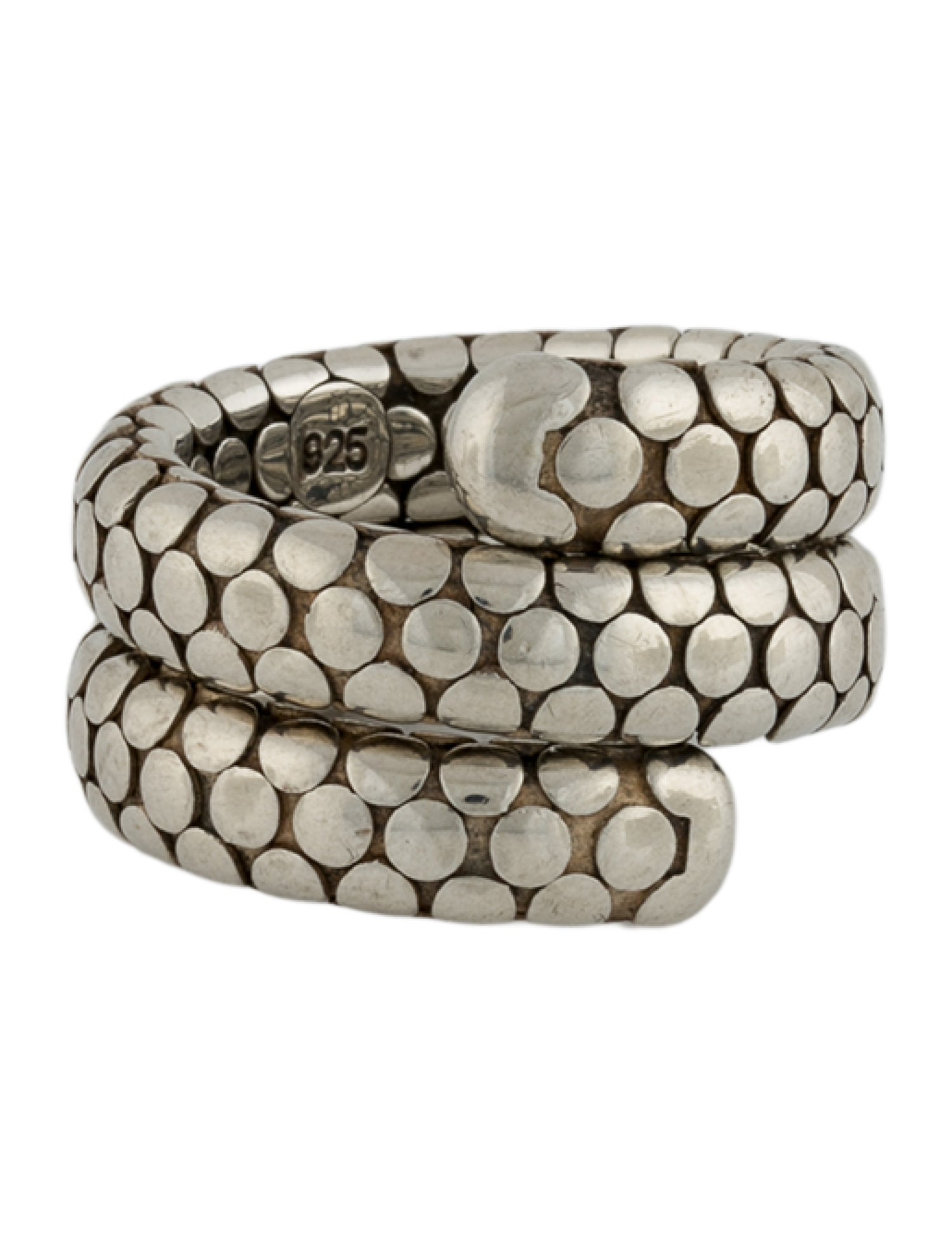 John Hardy Dot Snake Wrap Ring