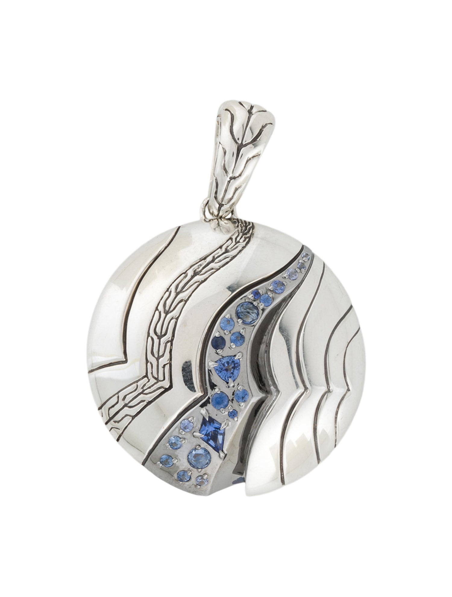 John Hardy Synthetic Sapphire Lahar Pendant