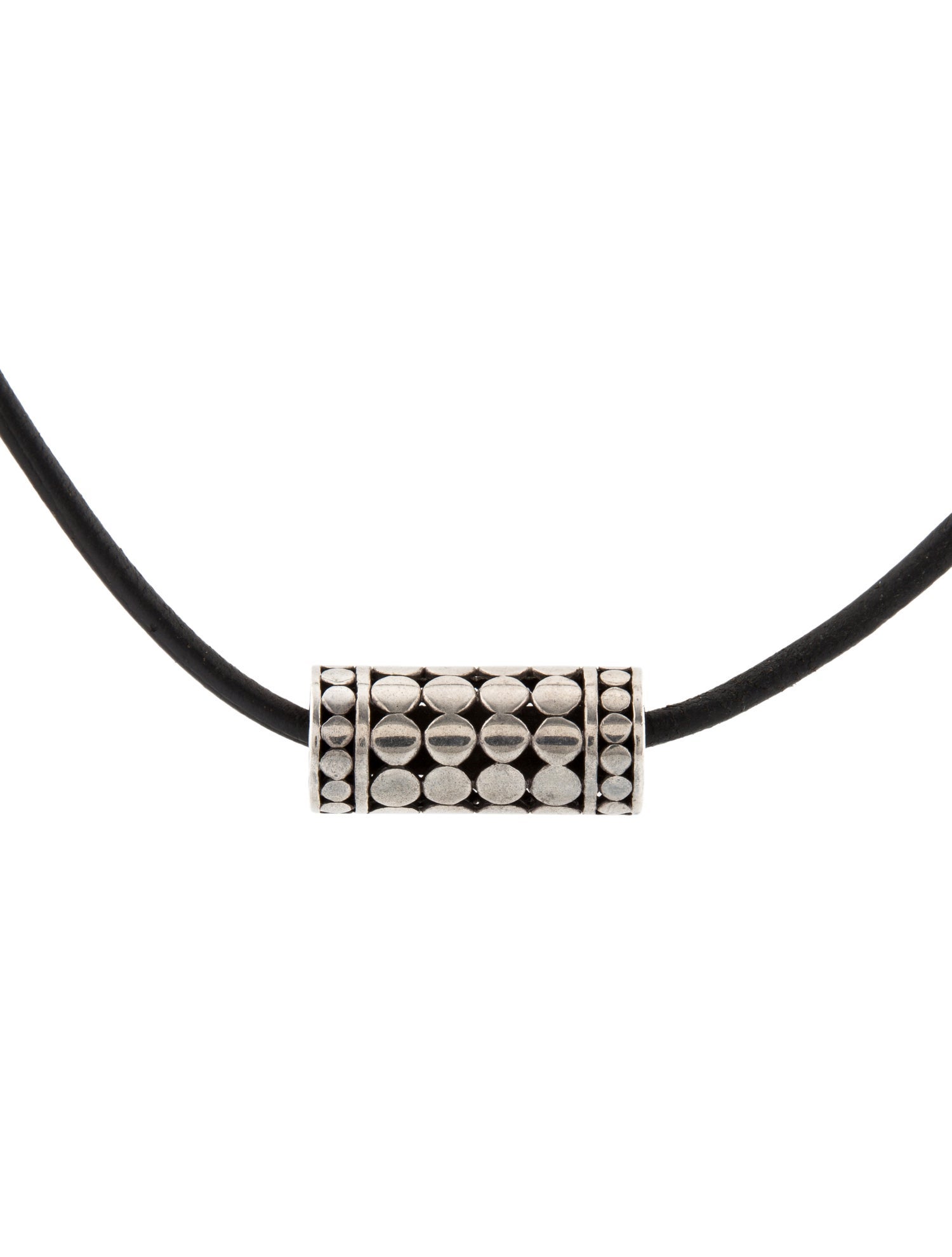 John Hardy Cord Dot Barrel Pendant Necklace