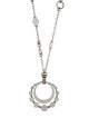 John Hardy Two-Tone Open Circle Dot Pendant Necklace