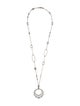 John Hardy Two-Tone Open Circle Dot Pendant Necklace