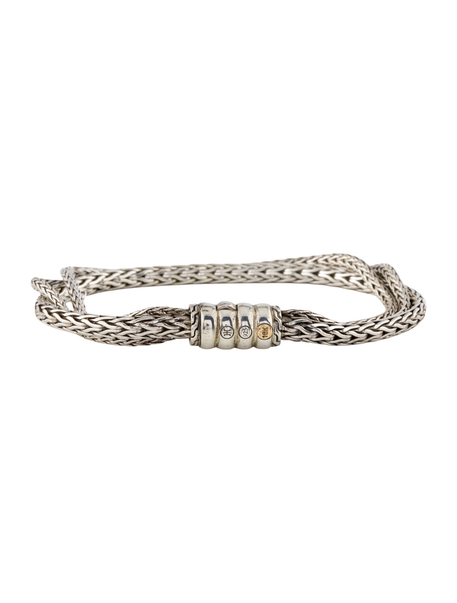 John Hardy Two-Tone Three Strand Link Bracelet