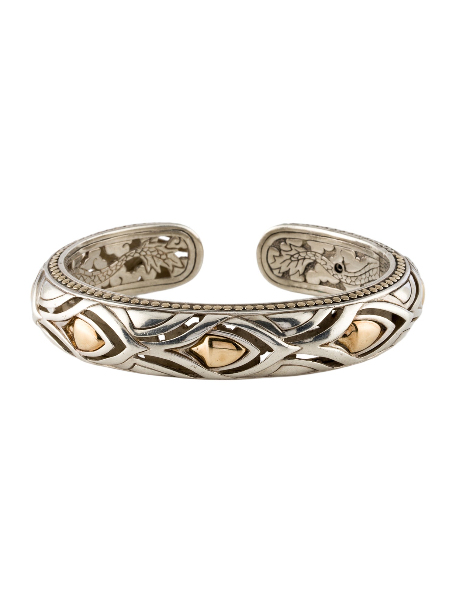 John Hardy Two-Tone Legends Naga Kick Cuff Bracelet