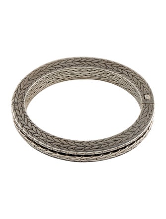 John Hardy Double Row Sapphire Bangle