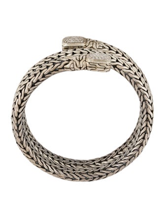 John Hardy Diamond Classic Chain Coil Bracelet