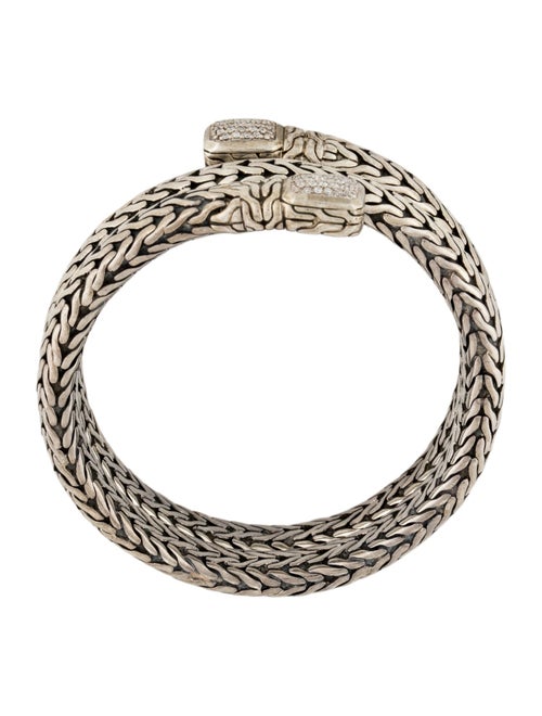 John Hardy Diamond Classic Chain Coil Bracelet