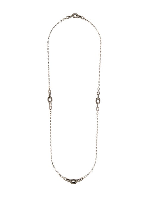 John Hardy Dot Oval Link Station Necklace