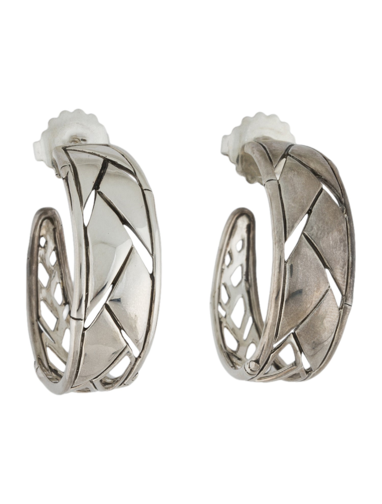 John Hardy Bamboo Shoot Hoop Earrings