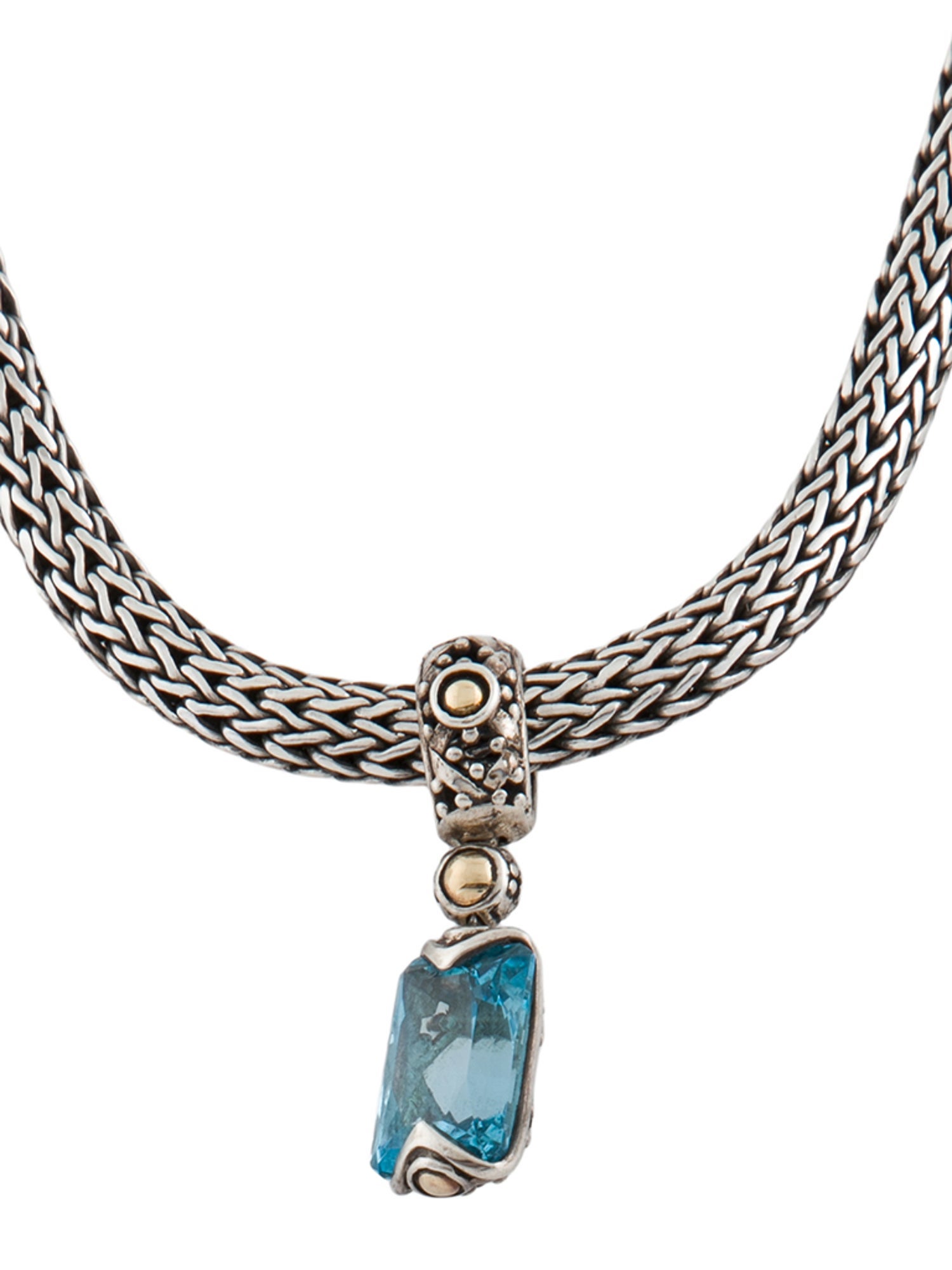 John Hardy Topaz Pendant Necklace