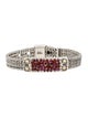 John Hardy Ruby & Carnelian Jaisalmer ID Bracelet