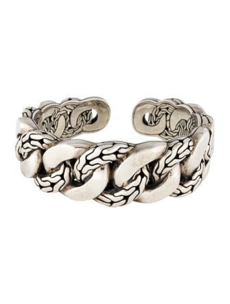 John Hardy Curb Hinged Cuff Bracelet