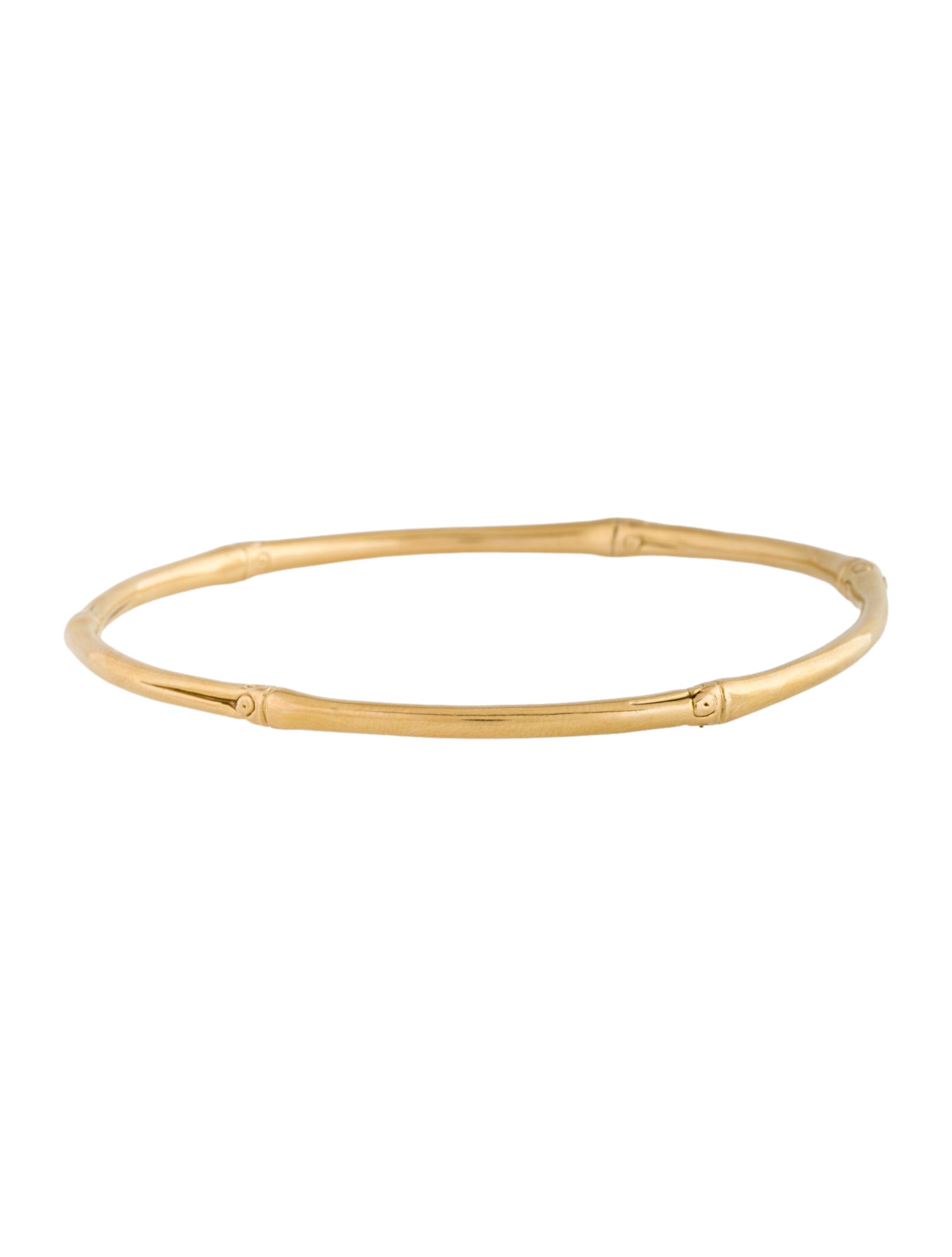 John Hardy 18K Slim Bamboo Bangle Bracelet