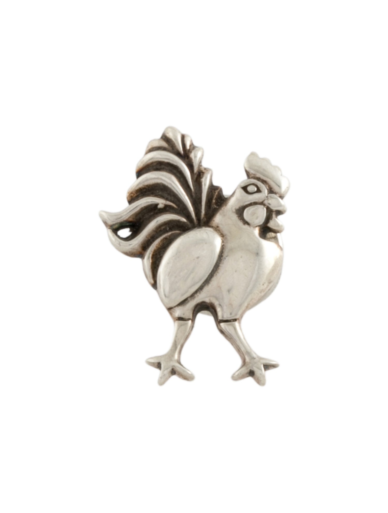 John Hardy Vintage Zodiac Rooster Lapel Pin