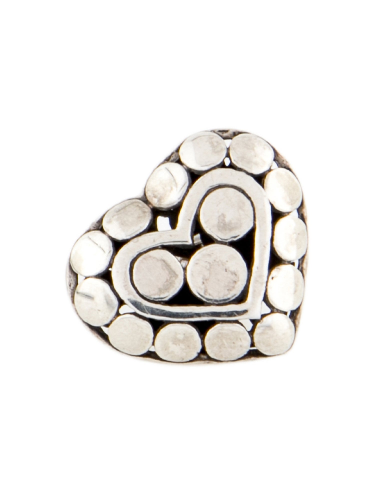 John Hardy Heart Shaped Dot Lapel Pin