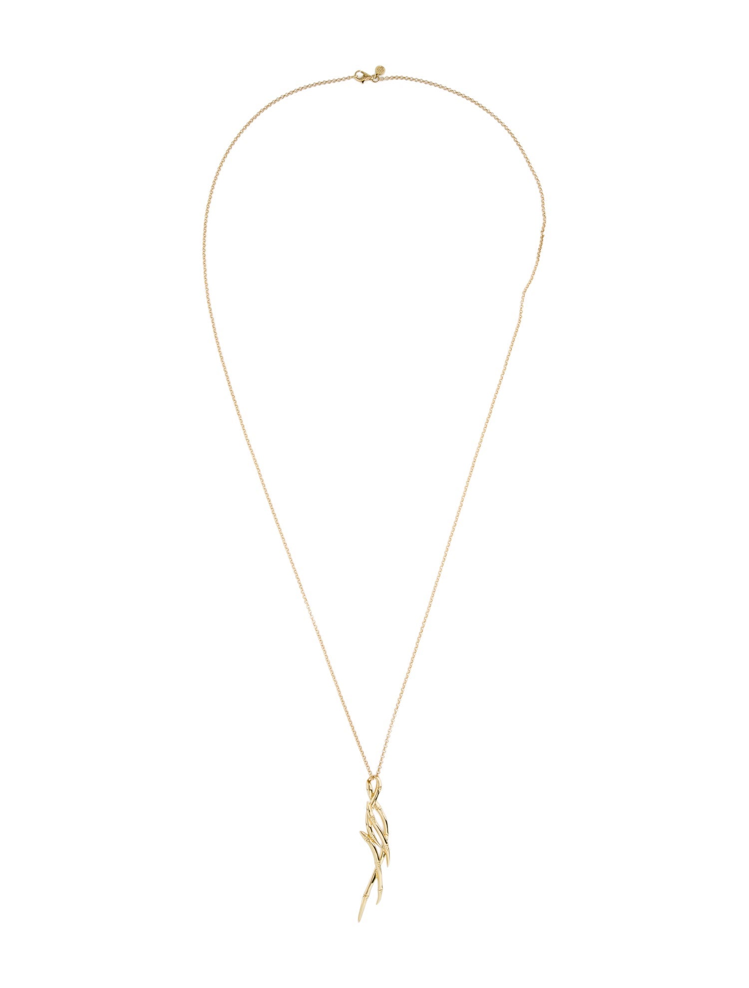 John Hardy 18K Bamboo Pendant Necklace