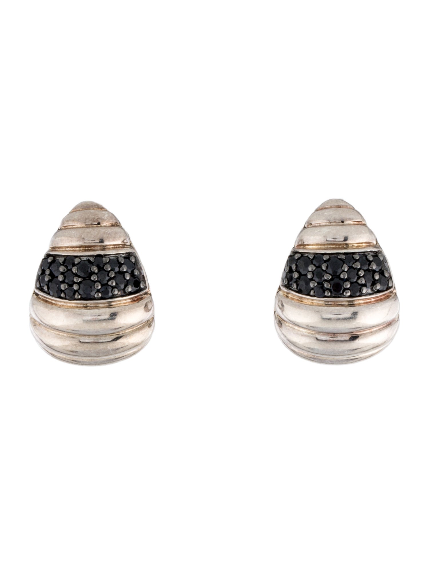 John Hardy Diamond Bedeg Earclips