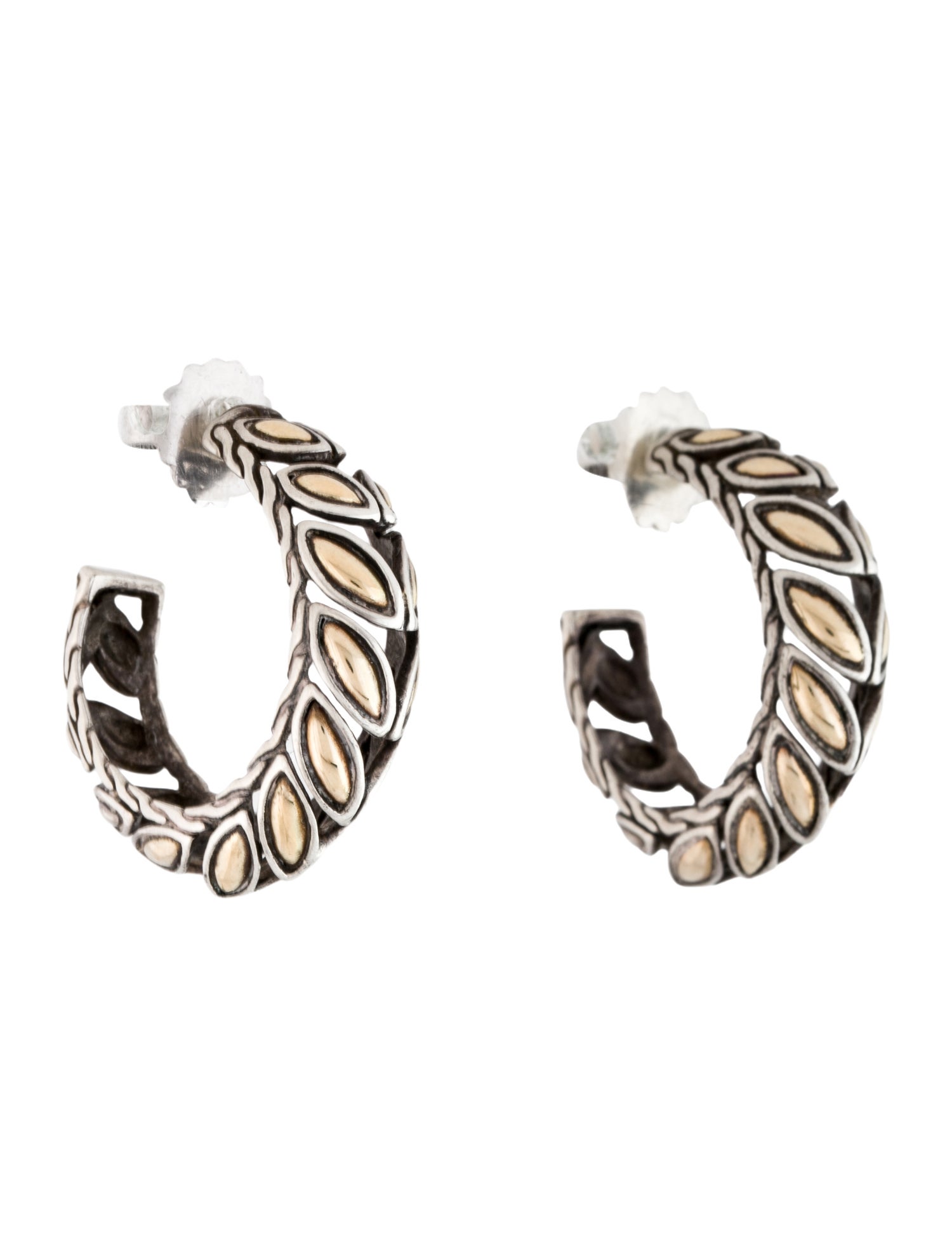 John Hardy Two-Tone Padi Hoop Earrings