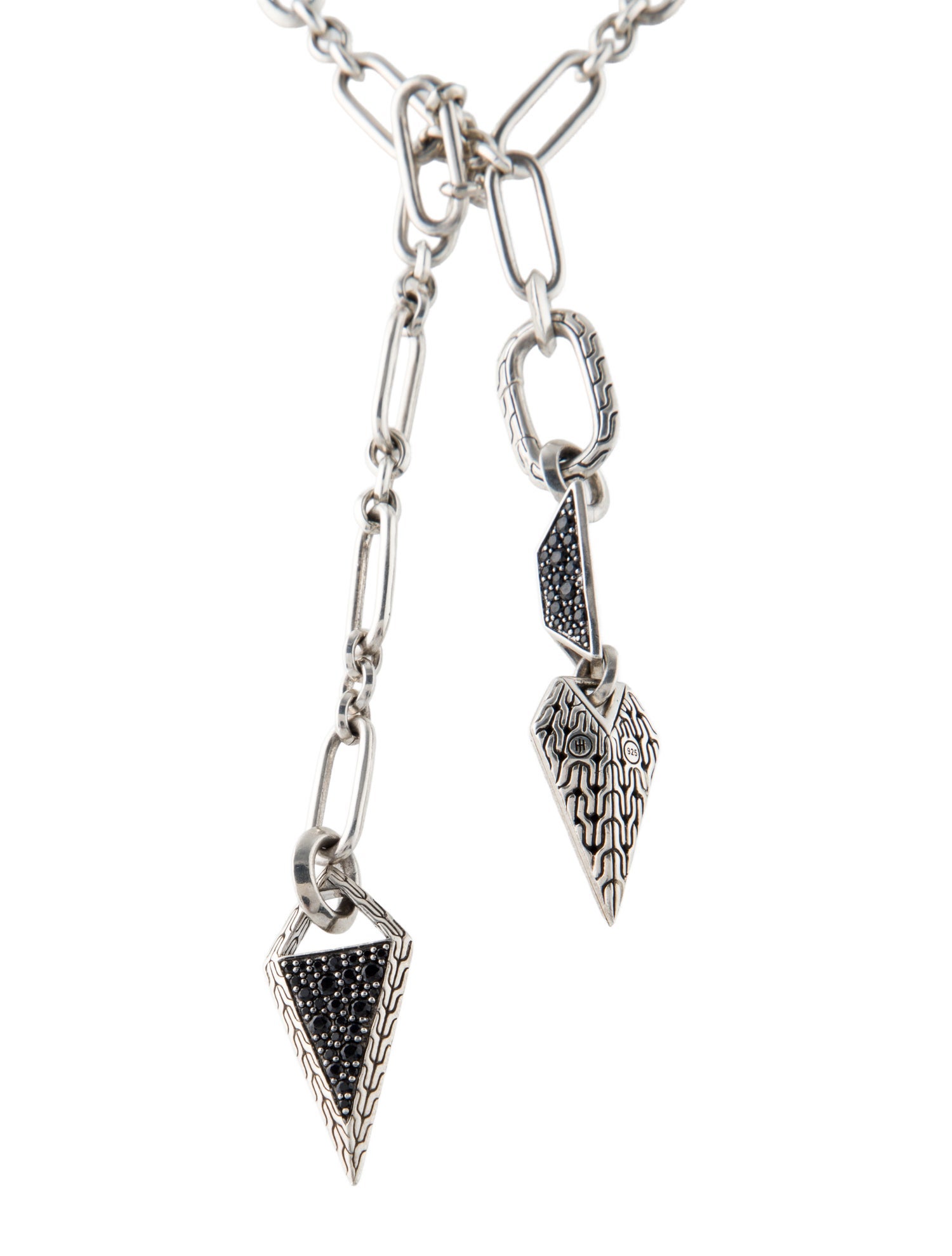 John Hardy Sapphire & Spinel Classic Tiga Lariat Necklace