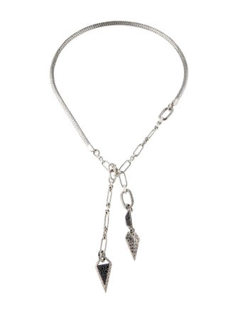 John Hardy Sapphire & Spinel Classic Tiga Lariat Necklace