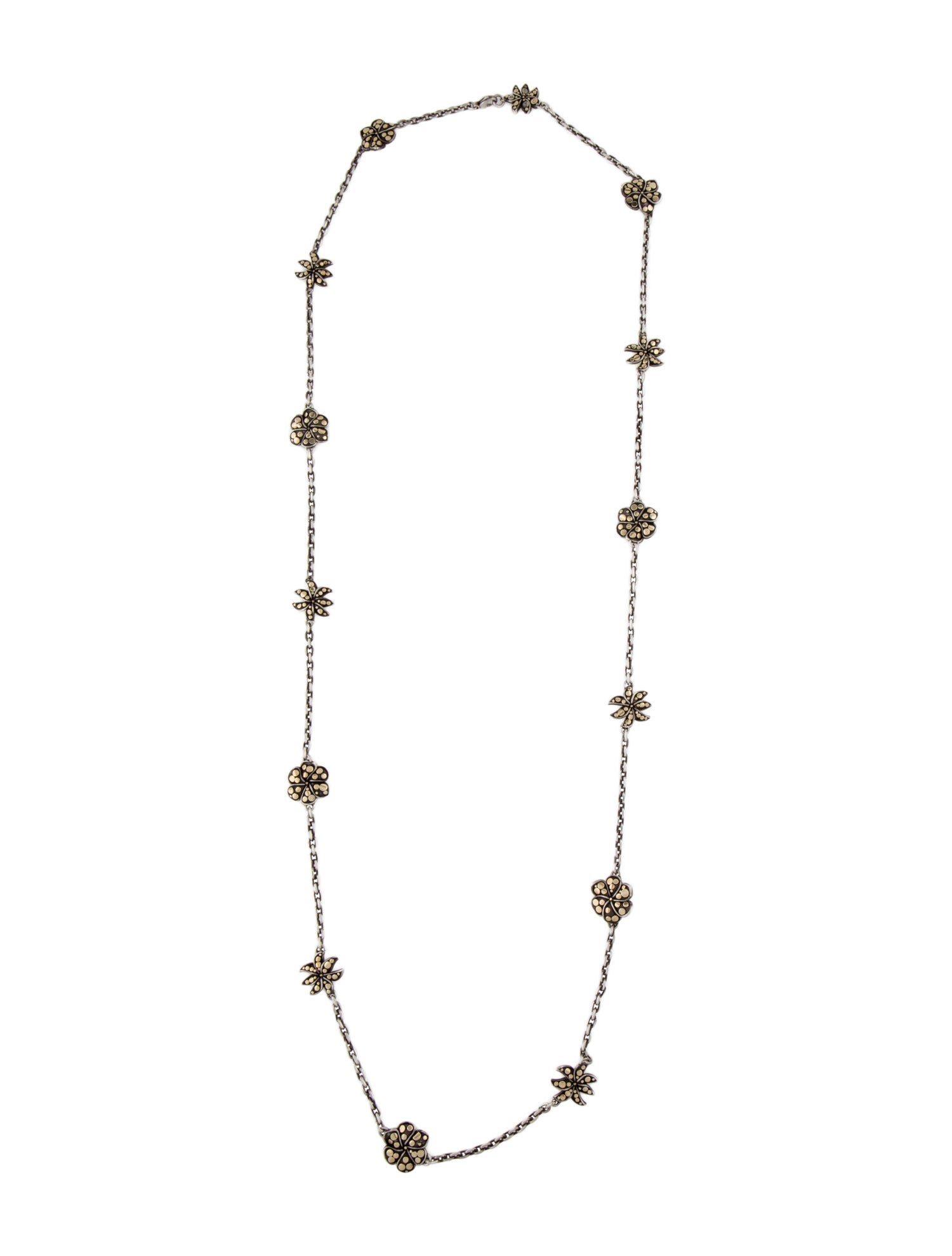 John Hardy Ayu Dot Jasmine & Frangipani Sautoir Necklace