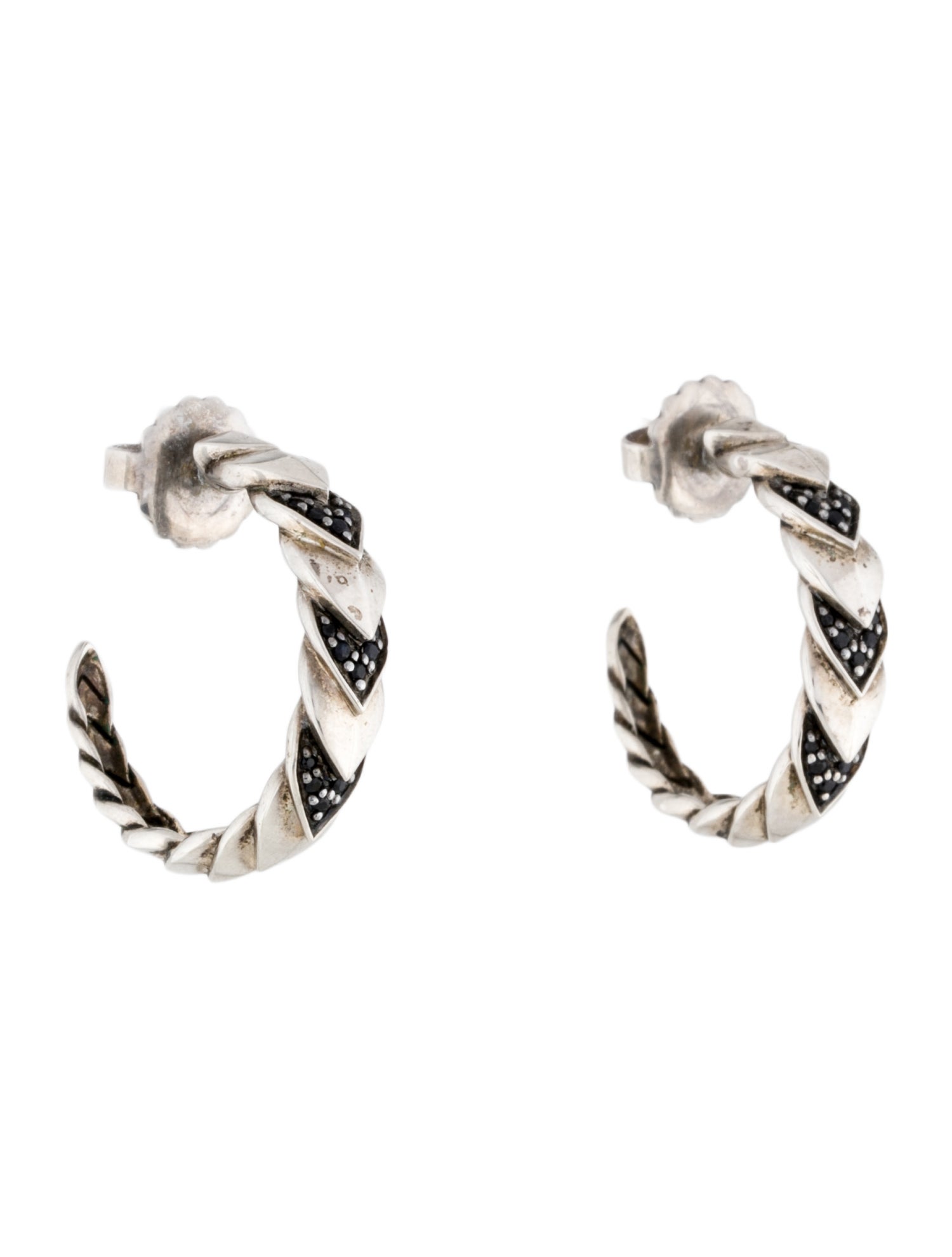 John Hardy Sapphire Hoop Earrings