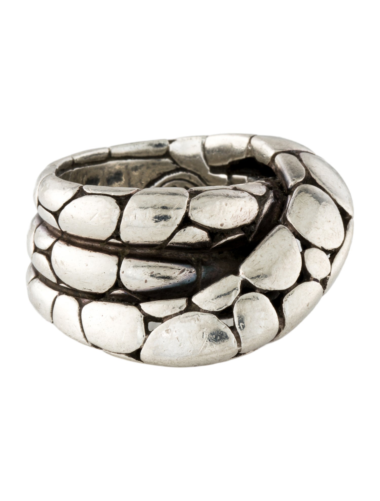 John Hardy Kali Pebble Twist Band Ring