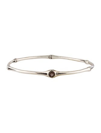 John Hardy Smoky Quartz Bamboo Bangle