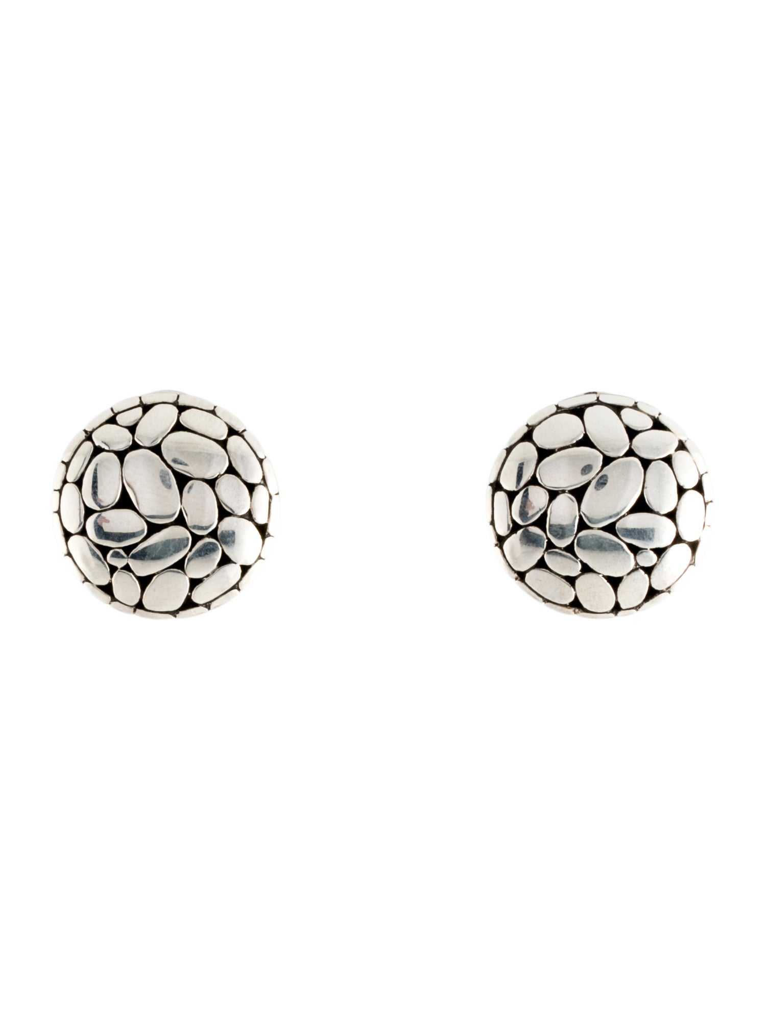 John Hardy Kali Pebble Earclip Earrings