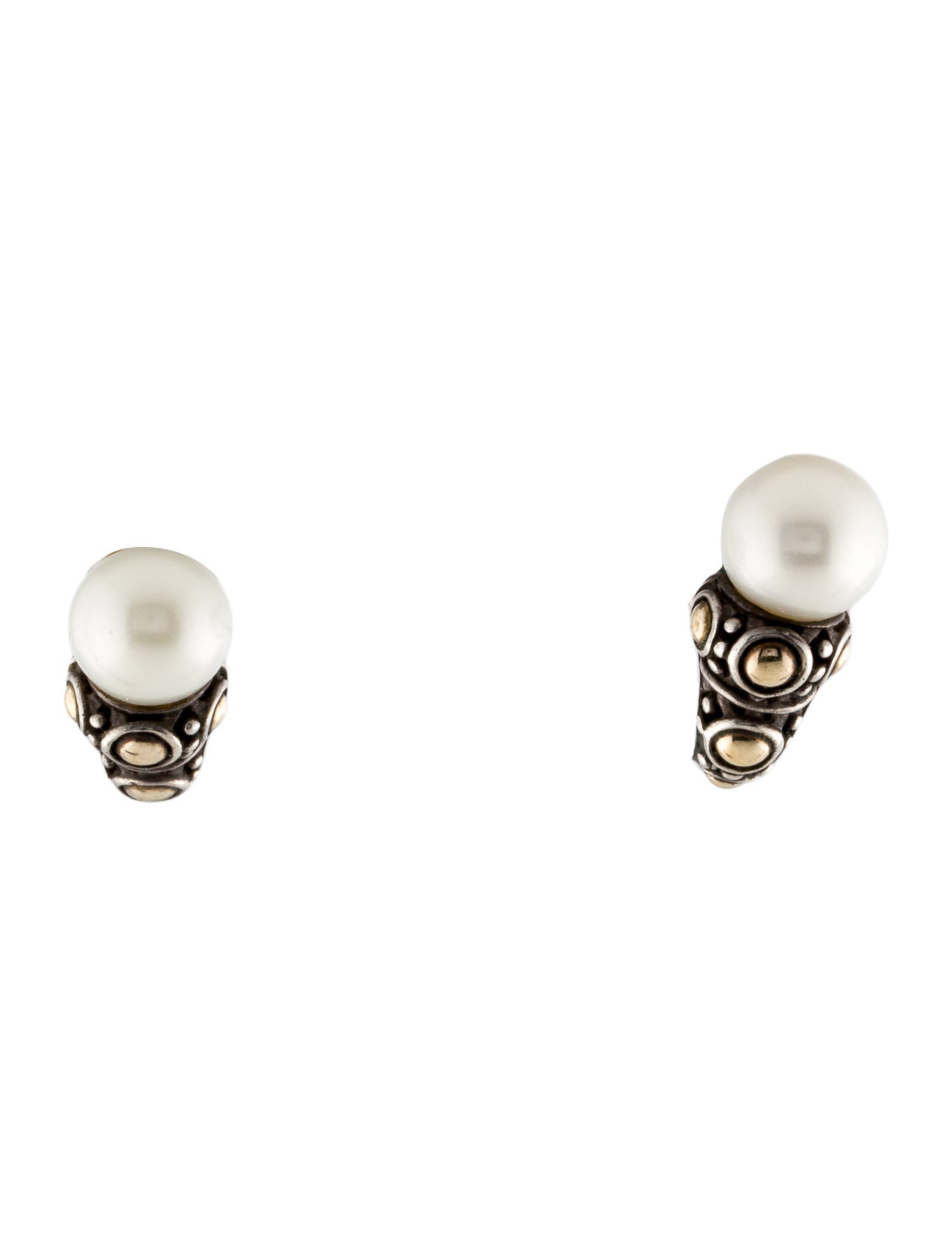 John Hardy Pearl Earclips