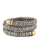 John Hardy Two-Tone Hammered Double Coil Bracelet