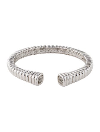 John Hardy Diamond Batu Square Kick Cuff