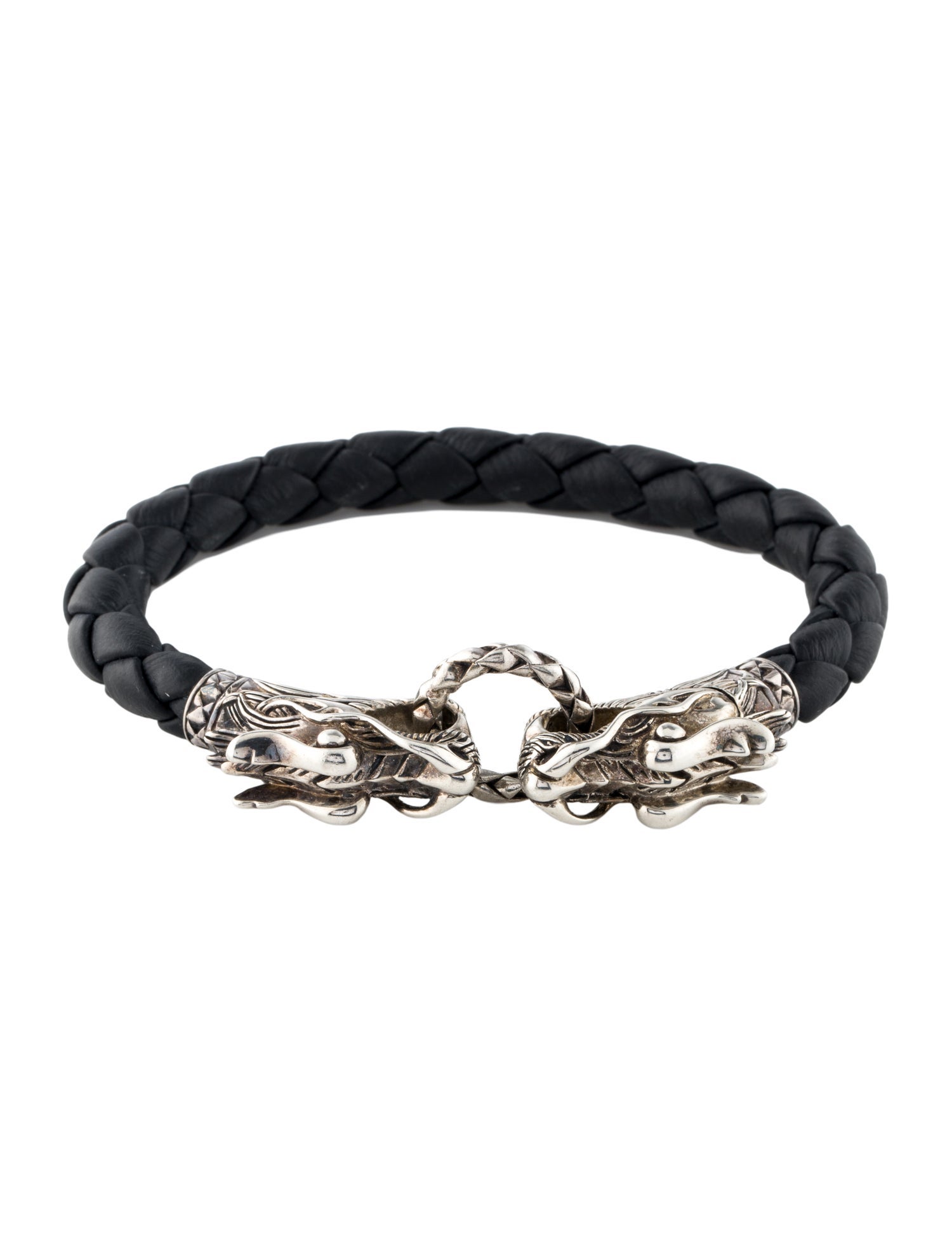 John Hardy Leather Naga Bracelet