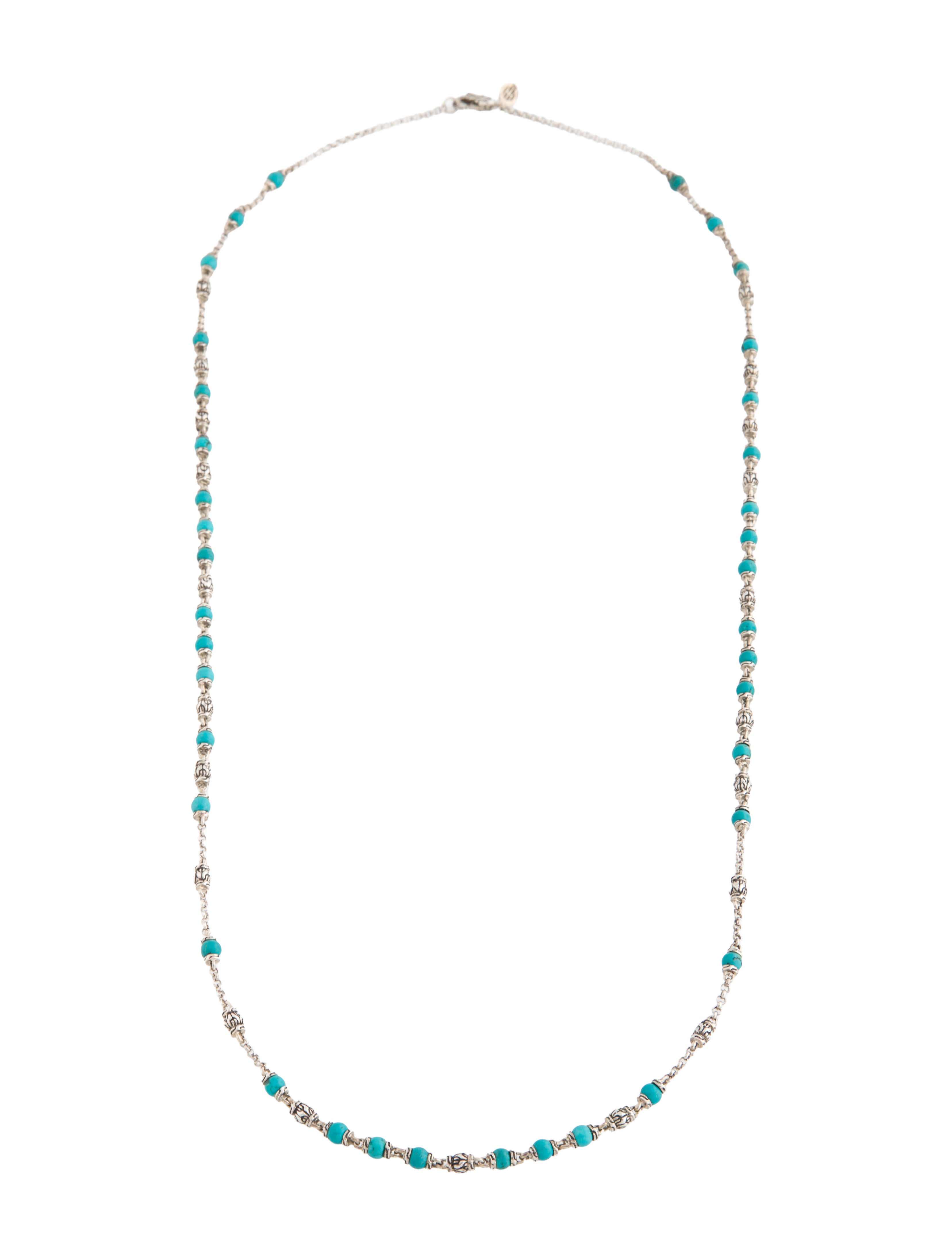 John Hardy Turquoise Classic Chain Bead Necklace
