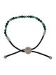 John Hardy Malachite & Onyx Adjustable Beaded Cord Bracelet