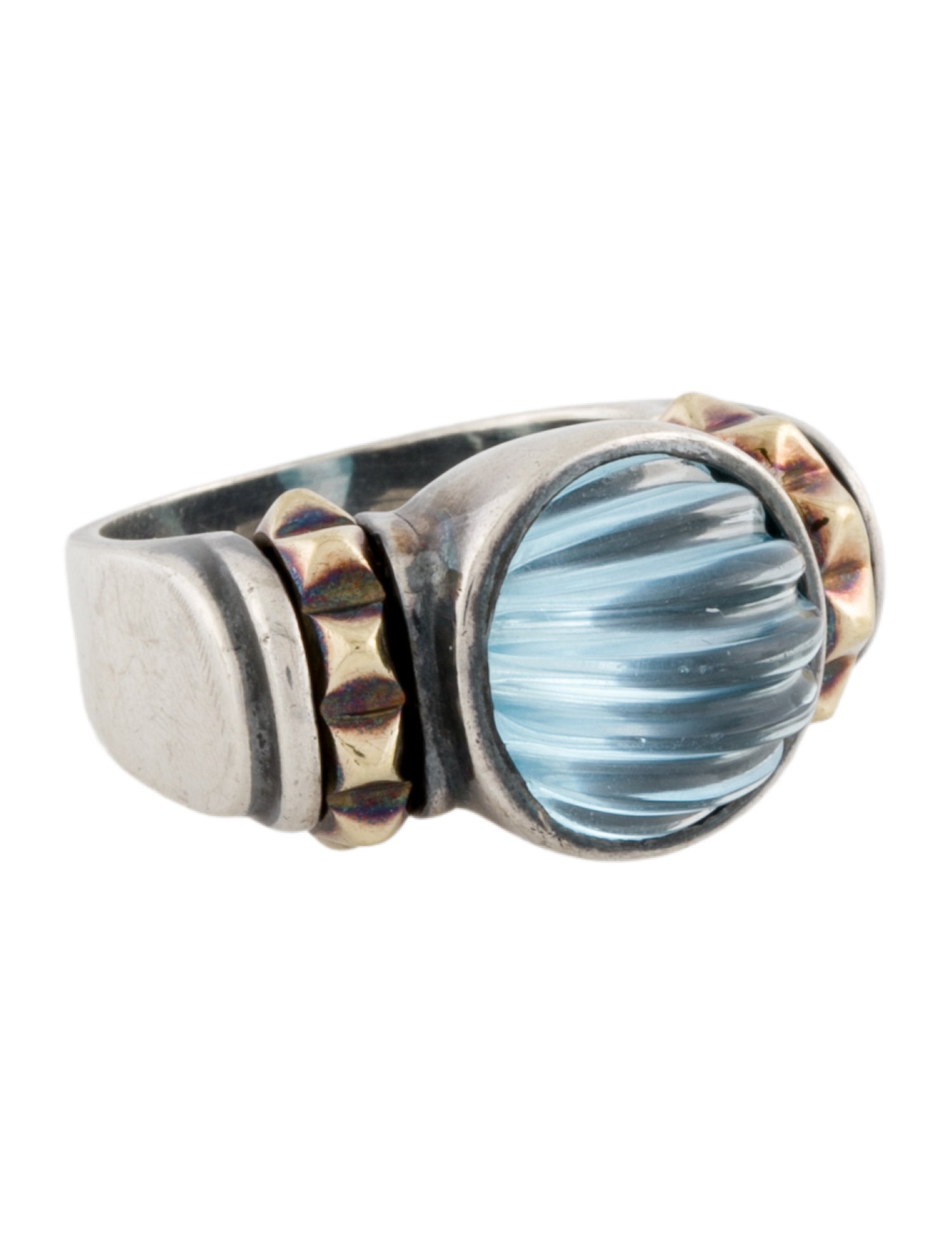 Lagos Topaz Caviar Ring