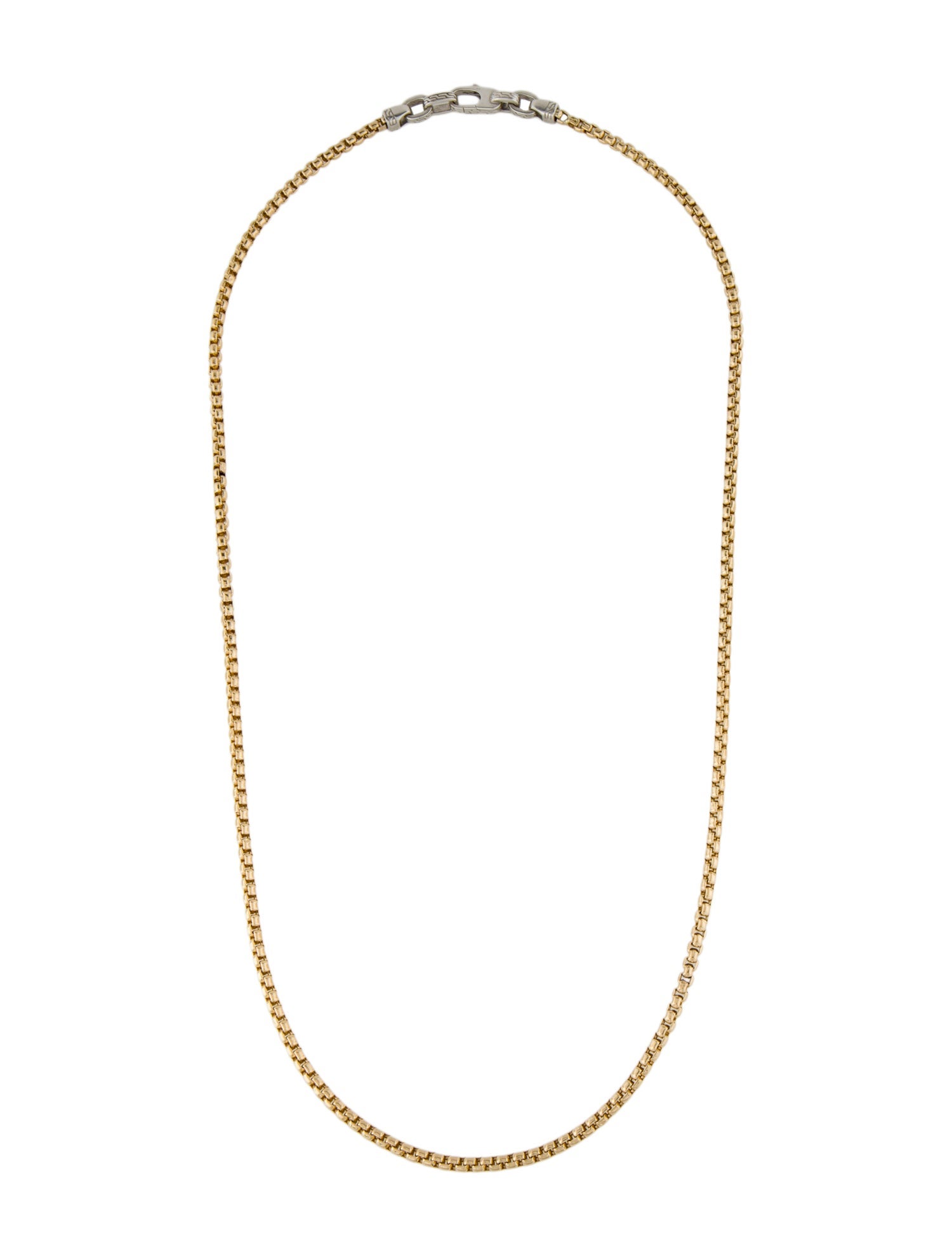 John Hardy Two-Tone Box Chain Necklace