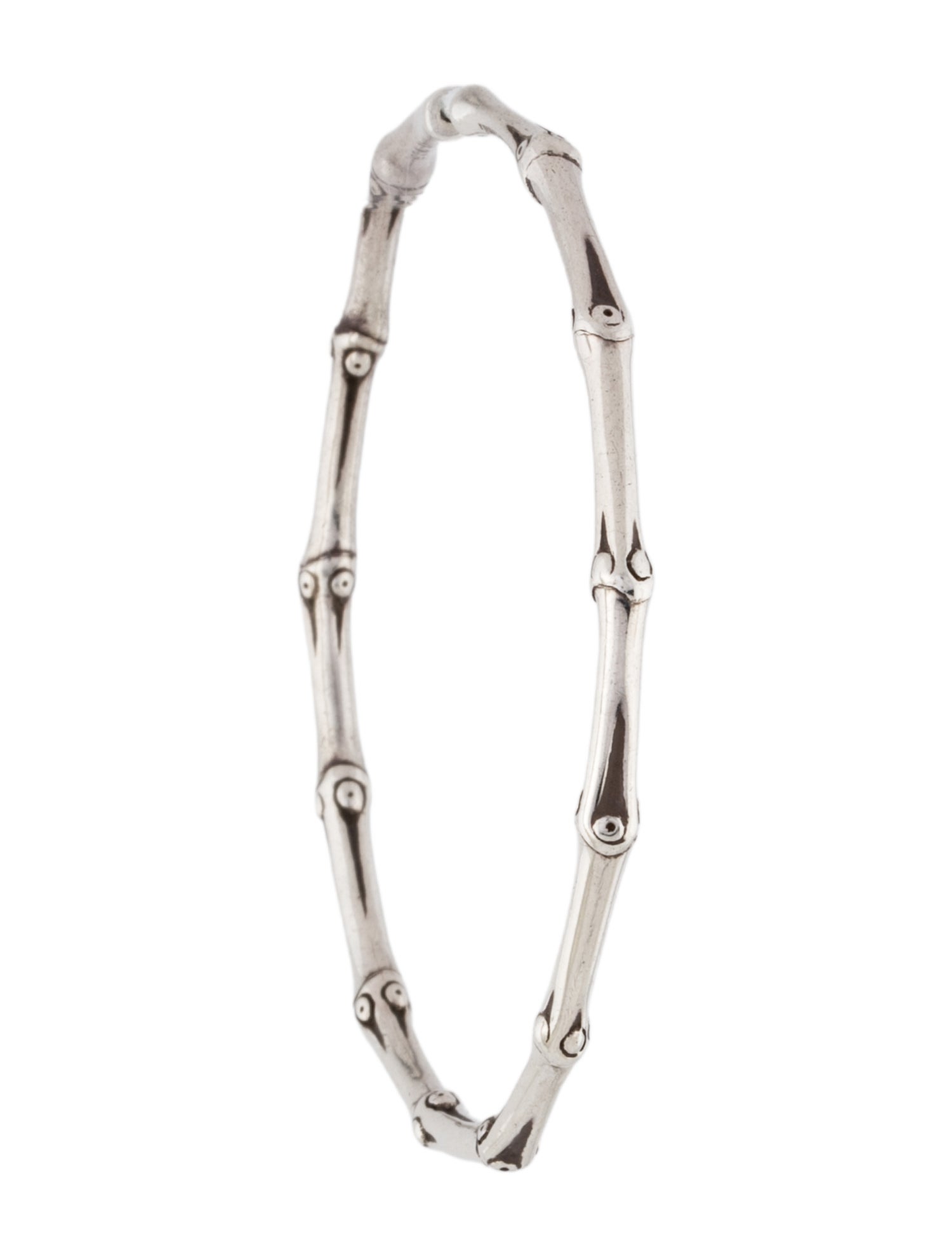 John Hardy Large Bamboo Single Hoop Earring