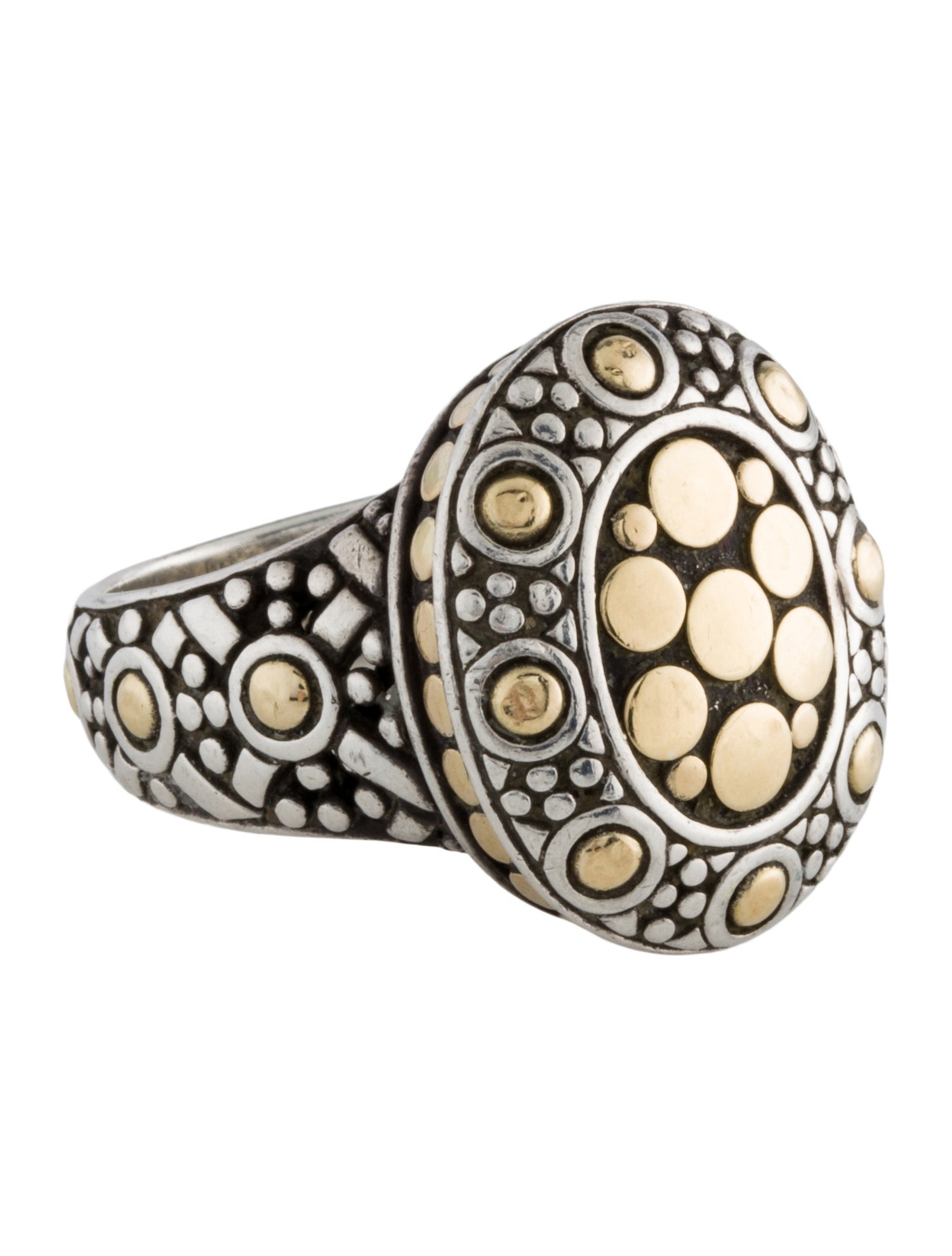 John Hardy Two-Tone Jaisalmer Dot Ring