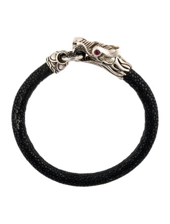 John Hardy Sapphire & Ruby Stingray Legends Naga Bracelet
