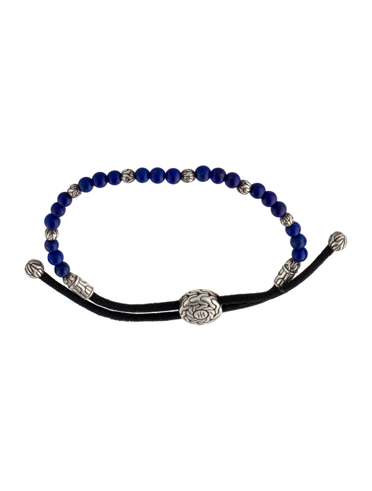 John Hardy Lapis Lazuli Adjustable Bead Bracelet