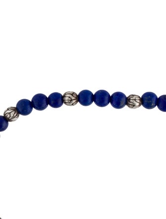 John Hardy Lapis Lazuli Adjustable Bead Bracelet