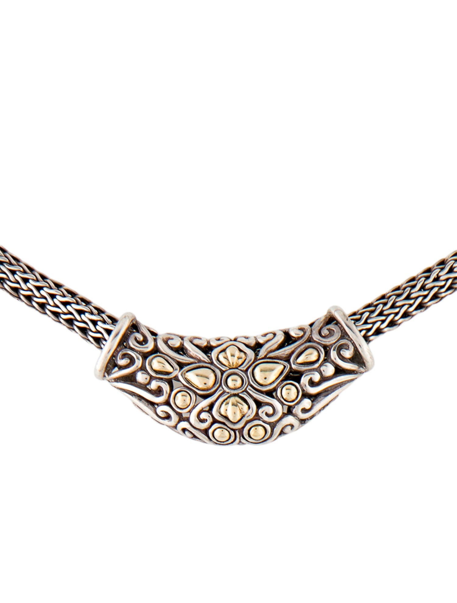John Hardy Vintage Two-Tone Jaisalmer Slide Necklace