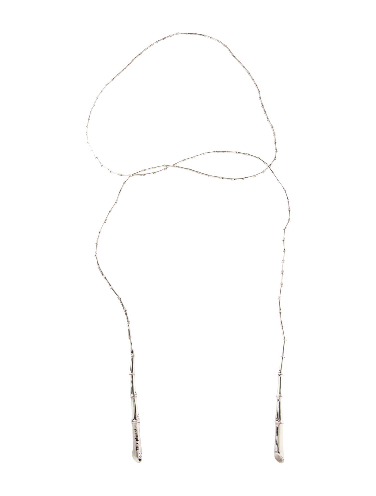 John Hardy Bamboo Rope Lariat Necklace