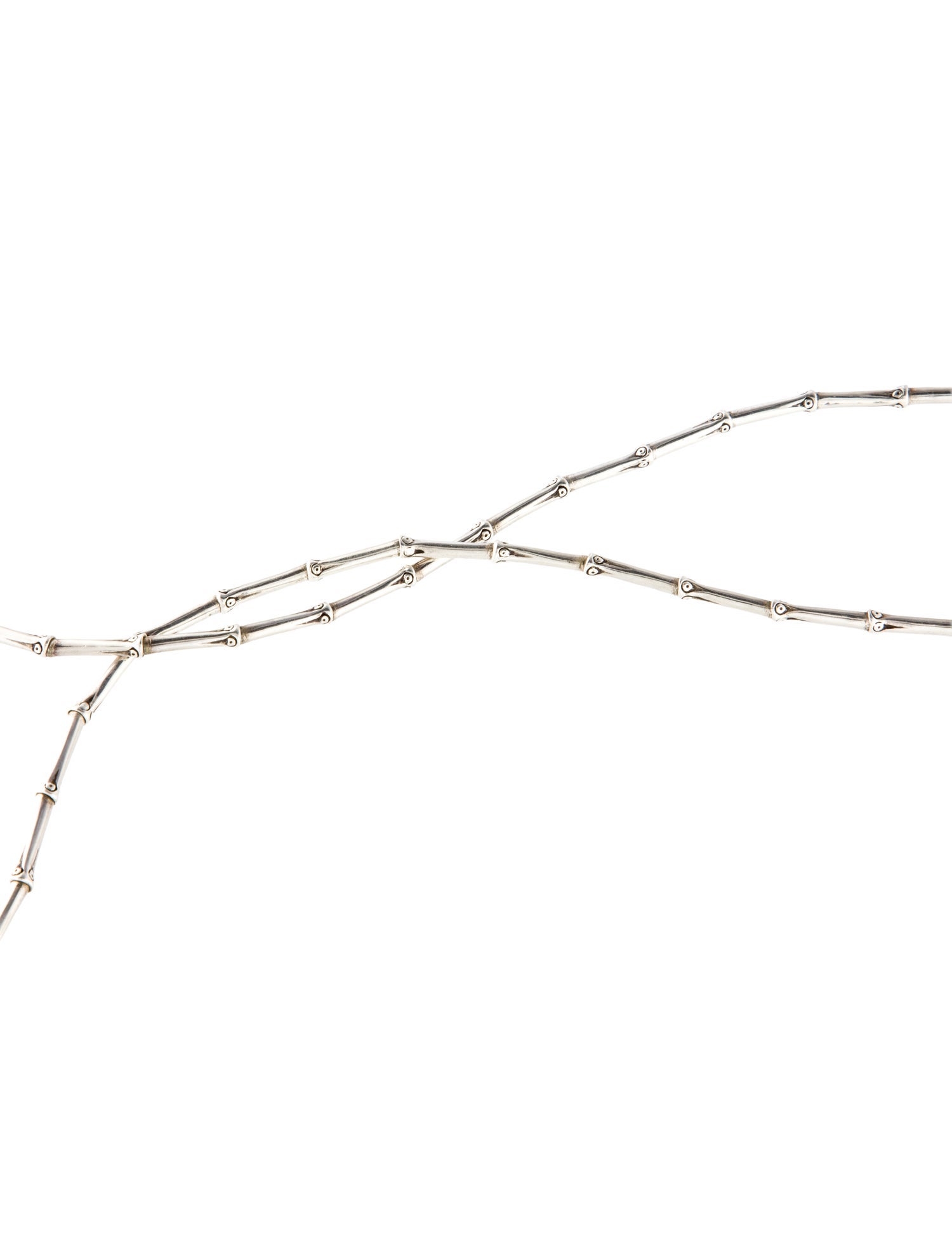 John Hardy Bamboo Rope Lariat Necklace