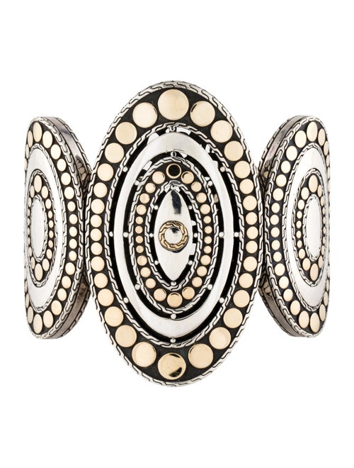 John Hardy Two-Tone Oval Flex Cuff