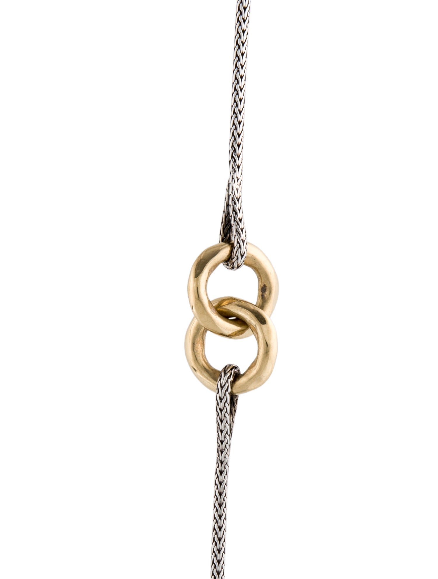 John Hardy Two-Tone Long Station Necklace