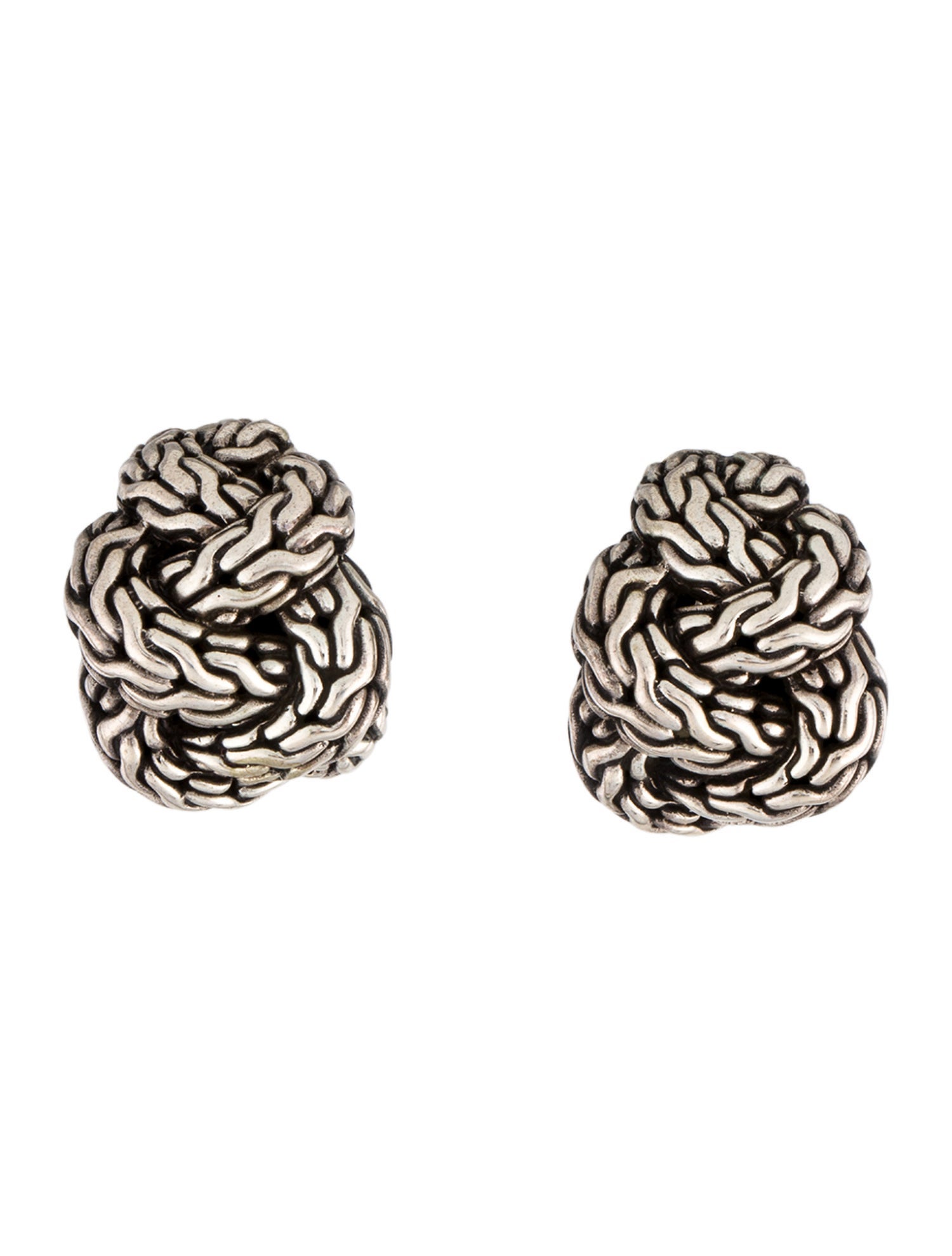 John Hardy Classic Chain Braided Earclips